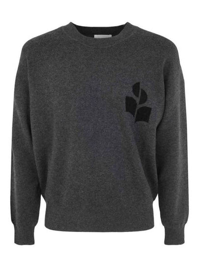 Ateley Logo Cotton Sweatshirt Dark Grey - ISABEL MARANT - BALAAN 2