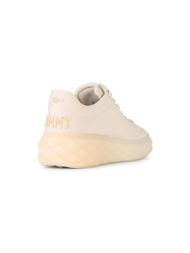 Jimmy Choo 'Diamond' White Leather Blend Sneakers - JIMMY CHOO - BALAAN 3