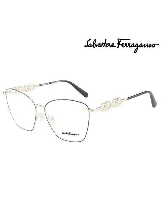 Ferragamo Glasses Frame SF2217 703 Square Metal Women s - SALVATORE FERRAGAMO - BALAAN 1