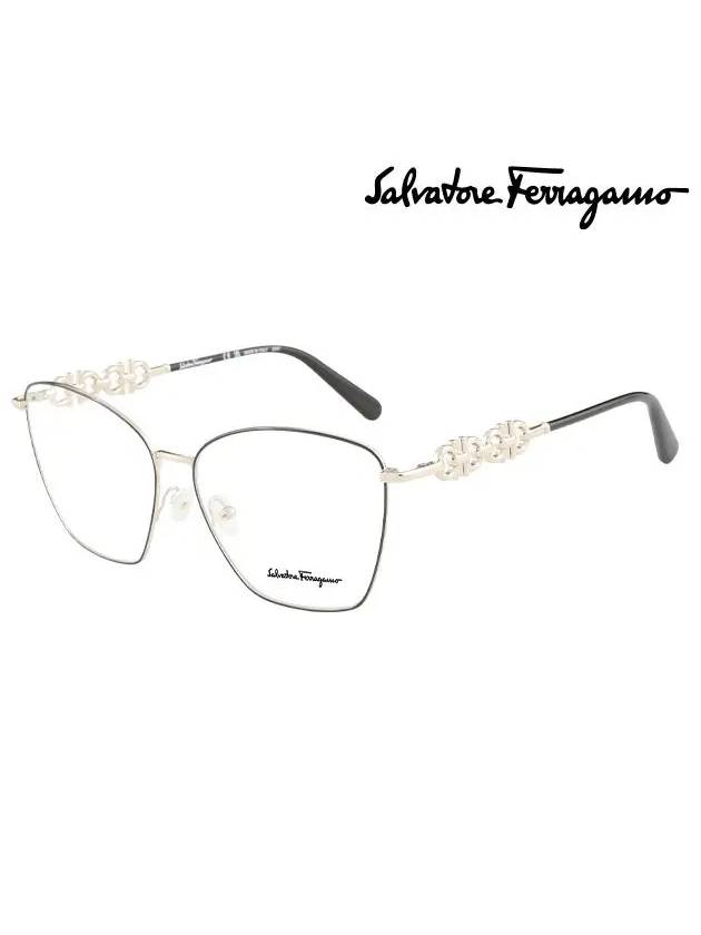 Ferragamo Glasses Frame SF2217 703 Square Metal Women s - SALVATORE FERRAGAMO - BALAAN 2