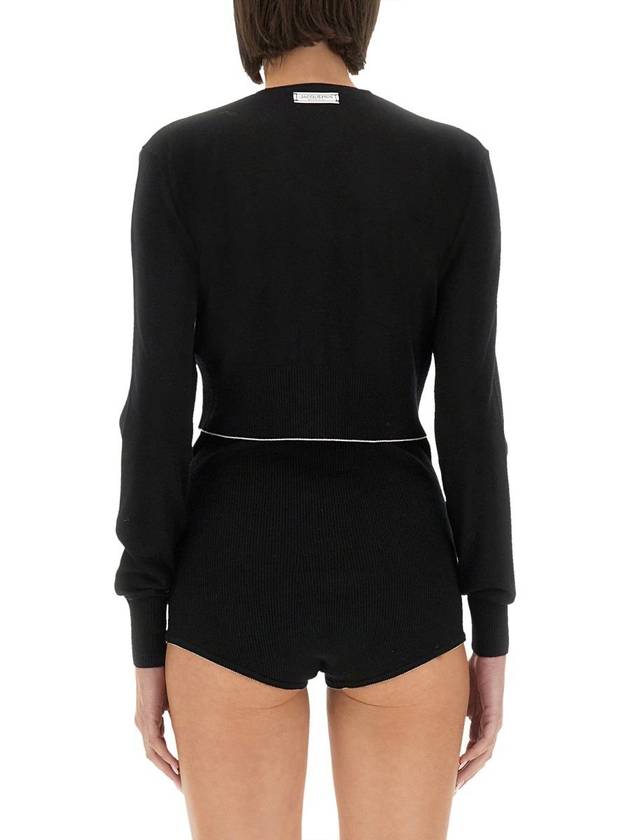 Spiaggia Cardigan Black - JACQUEMUS - BALAAN 4