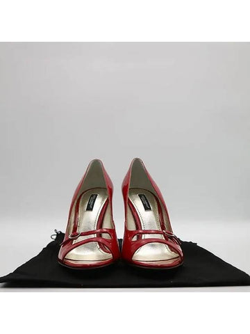 Red patent open toe women s shoes size 36 - DOLCE&GABBANA - BALAAN 1