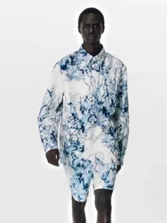 printed cotton overshirt 1ABNSQ - LOUIS VUITTON - BALAAN 2