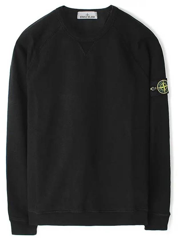 OLD Treatment Wappen Patch Crew Neck Sweatshirt Black - STONE ISLAND - BALAAN 2