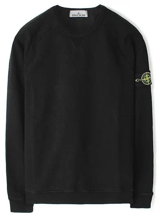 OLD Treatment Wappen Patch Crew Neck Sweatshirt Black - STONE ISLAND - BALAAN 2