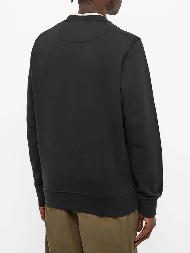 Wappen Patch Crew Neck Sweatshirt Black - STONE ISLAND - BALAAN 5