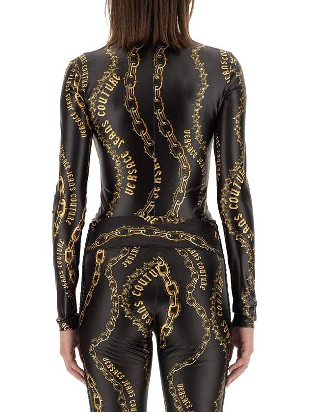 Versace Jeans Couture "Chain Couture" Mesh Bodysuit - VERSACE - BALAAN 3