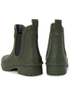 Women's Wilton Wellington Chelsea Rain Boots Green - BARBOUR - BALAAN 7