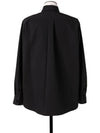 Matte Taffeta LS Long Sleeve Shirt Black - SACAI - BALAAN 4