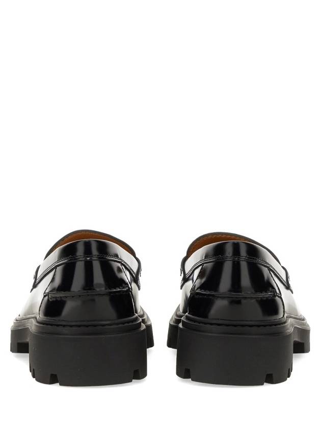 Women's Kate Metal Chain Leather Loafers Black - TOD'S - BALAAN 2