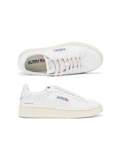 Dallas White Tab Leather Low Top Sneakers White - AUTRY - BALAAN 2