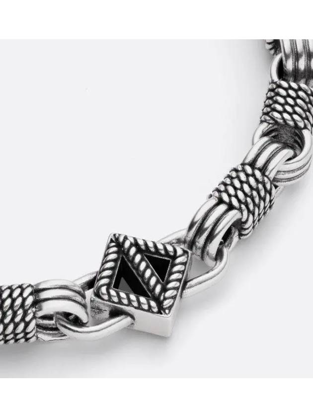 CD Diamond Buffalo Bracelet Silver - DIOR - BALAAN 5