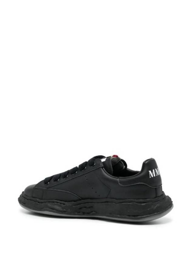 Charles OG Sole Leather Low-Top Sneakers Black - MAISON MIHARA YASUHIRO - BALAAN 4