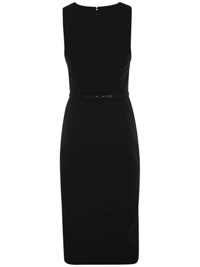 Crepe bustier dress with contrasting topstitching - ELISABETTA FRANCHI - BALAAN 2