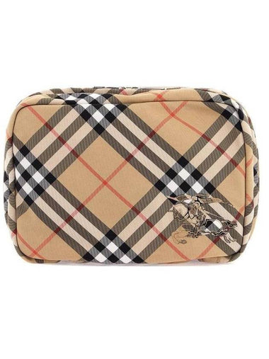 EKD Appliquéd Check Pouch Sand - BURBERRY - BALAAN 1