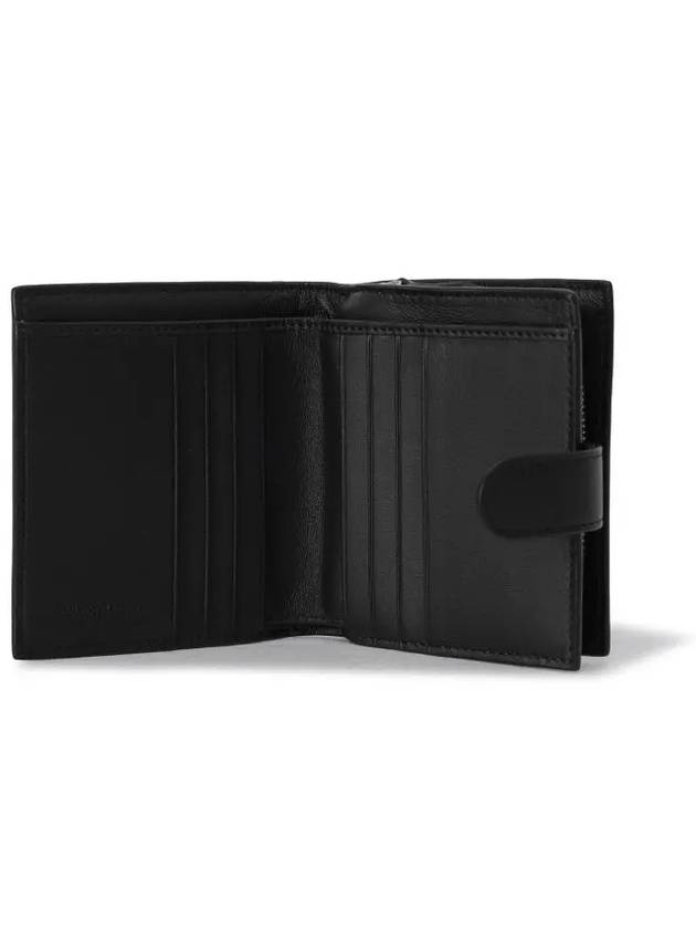 Intrecciato Zipper Half Wallet Black - BOTTEGA VENETA - BALAAN 4