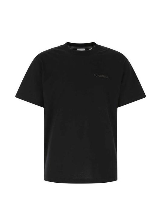 Logo Print Cotton Short Sleeve T-Shirt Black - BURBERRY - BALAAN.