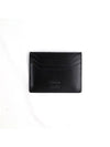 Metal T Logo Leather Card Wallet Black - TOD'S - BALAAN 3