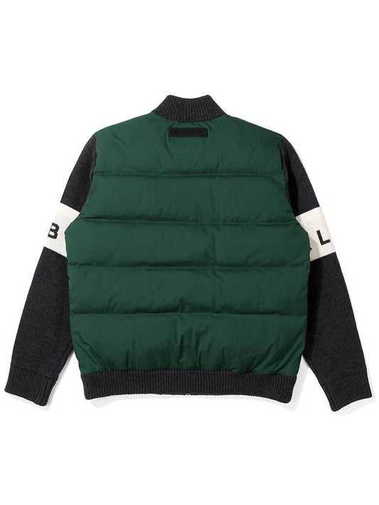 Down hybrid sweater cardigan GREEN MAN - MALBON GOLF - BALAAN 2