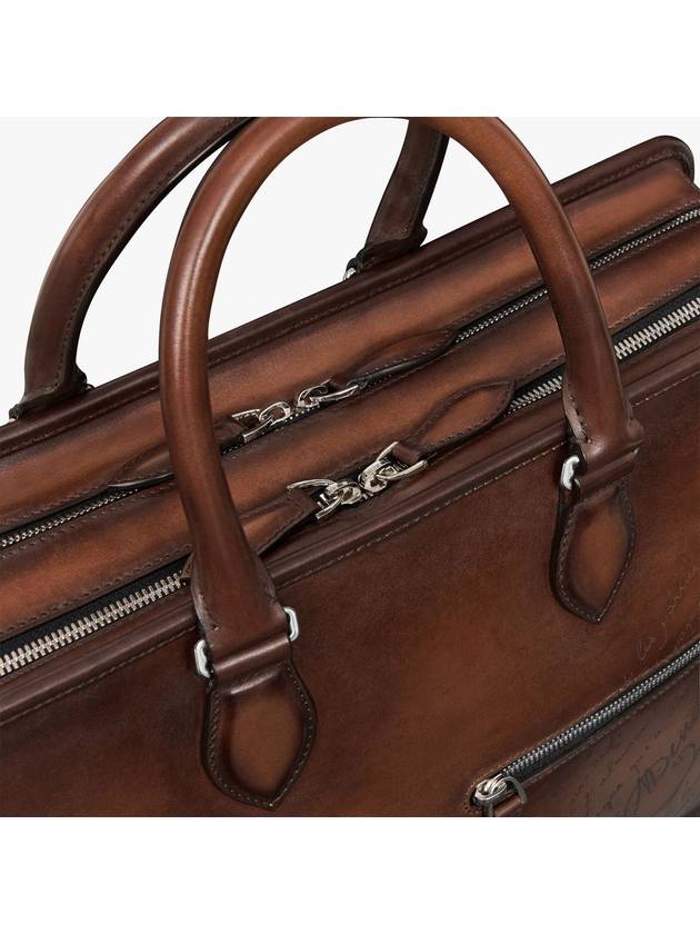 Doujour Scritto Venezia Leather Briefcase Kakao Intenso - BERLUTI - BALAAN 5