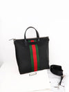 Stripe Two Way Tote Bag Black - GUCCI - BALAAN 3