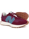 Men's 327 Low Top Sneakers Garnet Indigo - NEW BALANCE - BALAAN 3