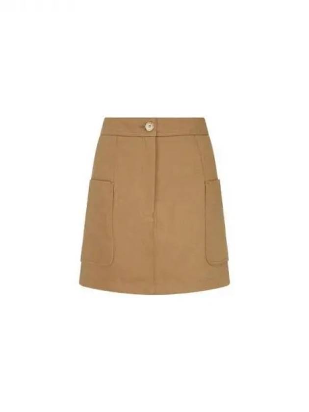 Women s Cotton Twill Pocket Skirt Camel 270764 - EMPORIO ARMANI - BALAAN 1