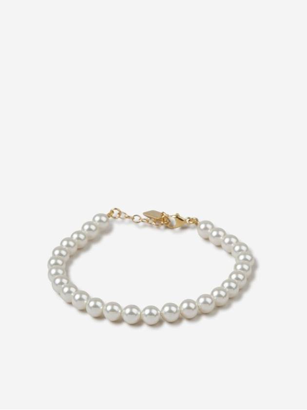 Pearl Metal Bracelet Cream Gold - SAINT LAURENT - BALAAN 3