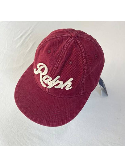 Logo Patch Ball Cap Red - POLO RALPH LAUREN - BALAAN 2