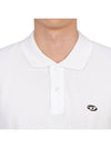 Slim Fit Organic Cotton Polo Shirt White - DIESEL - BALAAN 8