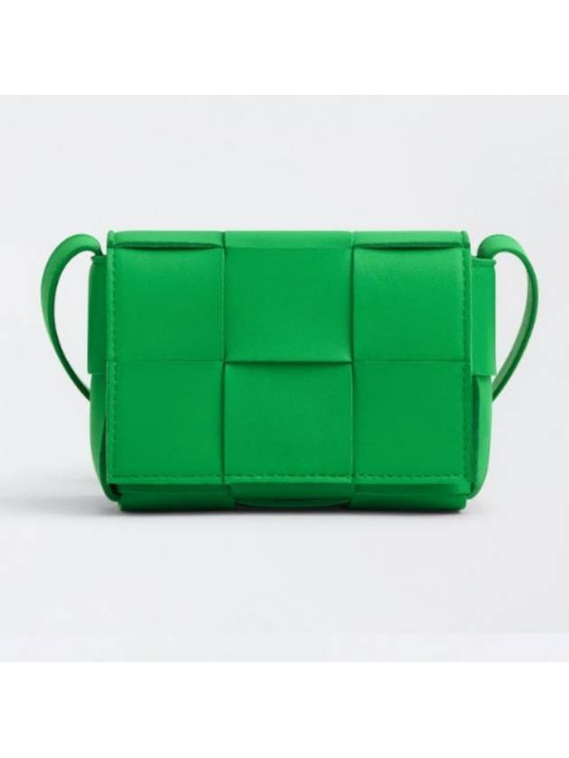 Intrecciato Cassette Small Cross Bag Green - BOTTEGA VENETA - BALAAN 2