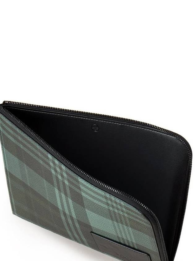 green tartan check clutch - MULBERRY - BALAAN 4