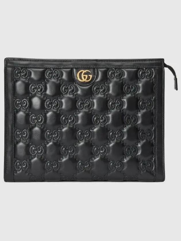 GG Matelasse Clutch Bag Black - GUCCI - BALAAN 2