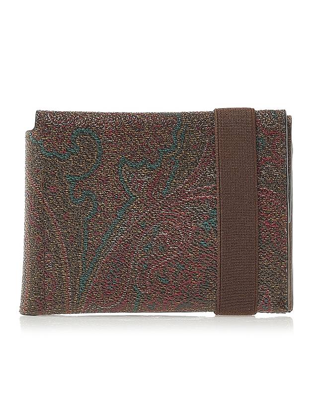 Paisley Card Wallet Brown - ETRO - BALAAN 1