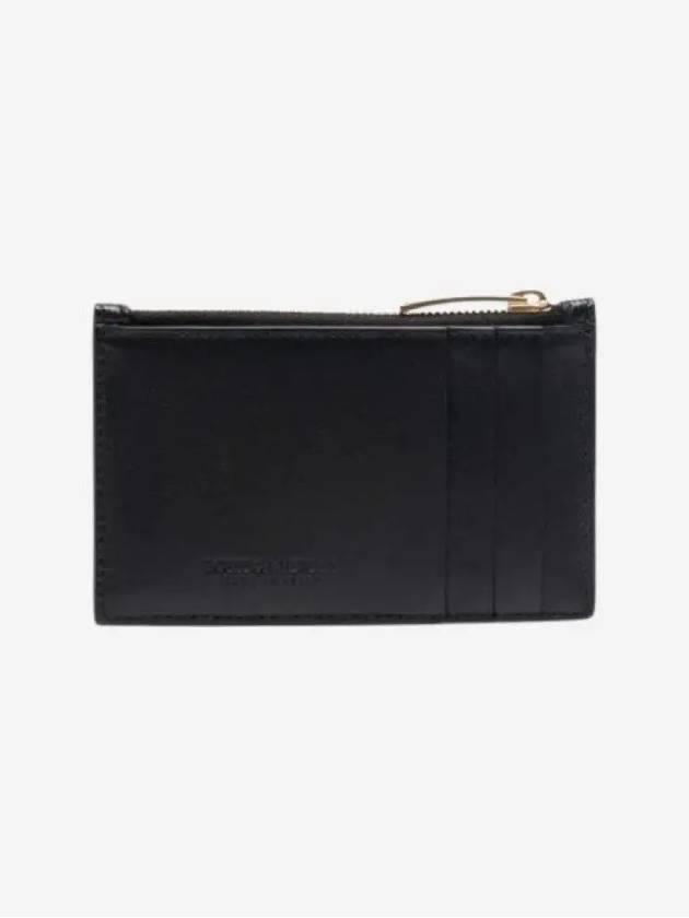 Intrecciato Zipper Card Wallet Black - BOTTEGA VENETA - BALAAN 3