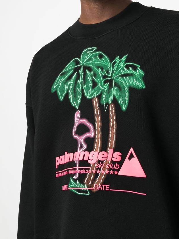 Ski Club logo print sweatshirt - PALM ANGELS - BALAAN 5