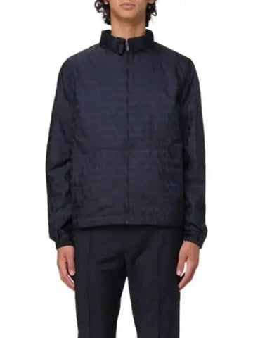 Toile Iconographe Zip-Up Jacket Navy - VALENTINO - BALAAN 1