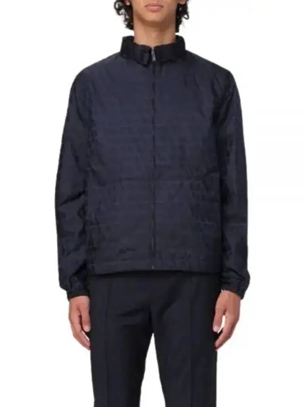 Toile Iconographe Zip-Up Jacket Navy - VALENTINO - BALAAN 1