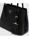 Double Saffiano leather mini bag - PRADA - BALAAN 4