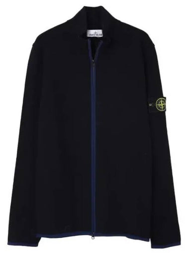 Stretch wool zip up knit cardigan regular fit jacket - STONE ISLAND - BALAAN 1