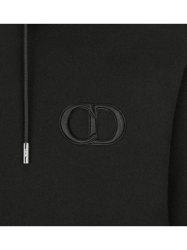 CD Icon Signature Hooded Sweatshirt Black 113J698A0531 999 - DIOR - BALAAN 3