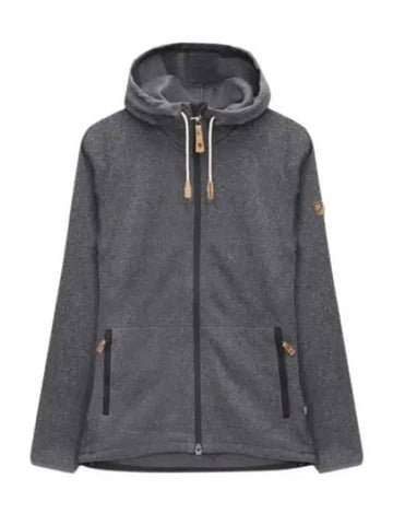 OVIK Fleece Hoodie Dark Gray 89516 030 W DEEP FOREST Long Sleeve T Shirt - FJALL RAVEN - BALAAN 1