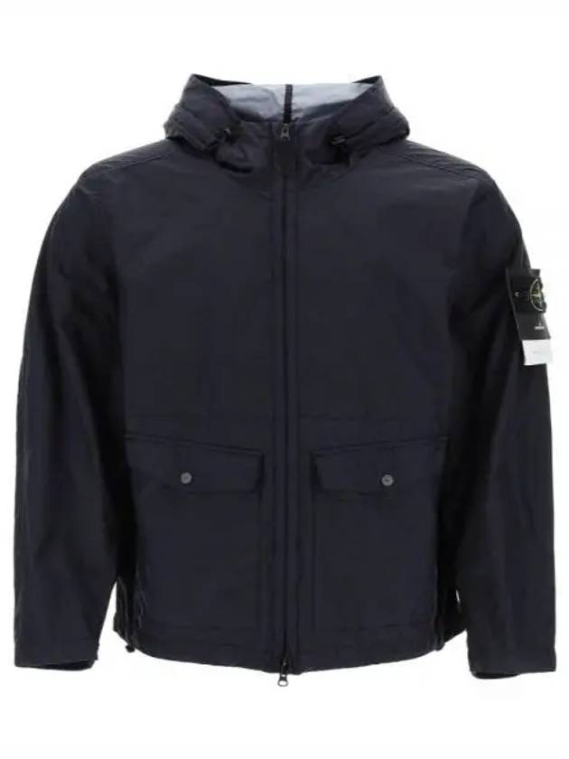 Membrana 3L TC Hooded Jacket Blue - STONE ISLAND - BALAAN 2