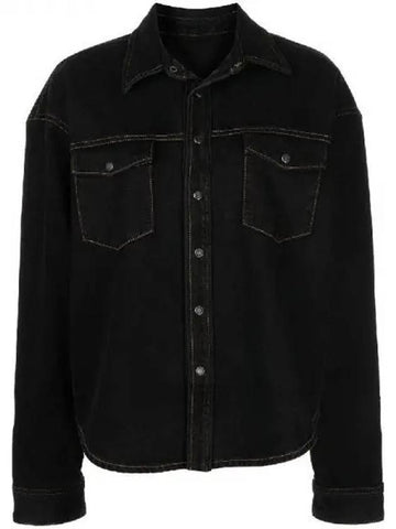 Flap pocket denim jacket 271880 - WARDROBE.NYC - BALAAN 1