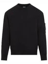 Cotton Diagonal Fleece Lens Sweatshirt Black - CP COMPANY - BALAAN 2