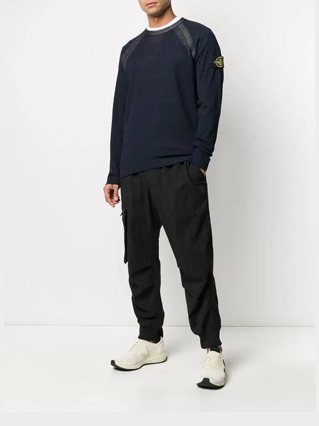 Wappen Reversible Crew Neck Sweatshirt Navy - STONE ISLAND - BALAAN 5