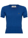 Bea Knit Top Blue - VIVIENNE WESTWOOD - BALAAN 2