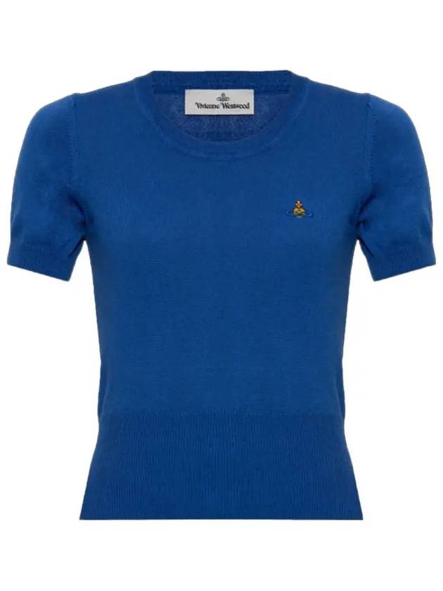 Bea Knit Top Blue - VIVIENNE WESTWOOD - BALAAN 2