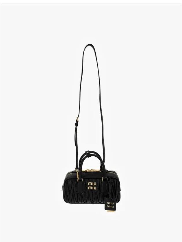 Arcadie Matelasse Nappa Leather Tote Bag Black - MIU MIU - BALAAN 4