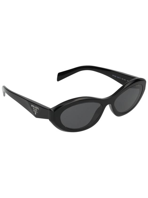 Eyewear Oval Frame Sunglasses Black - PRADA - BALAAN 5